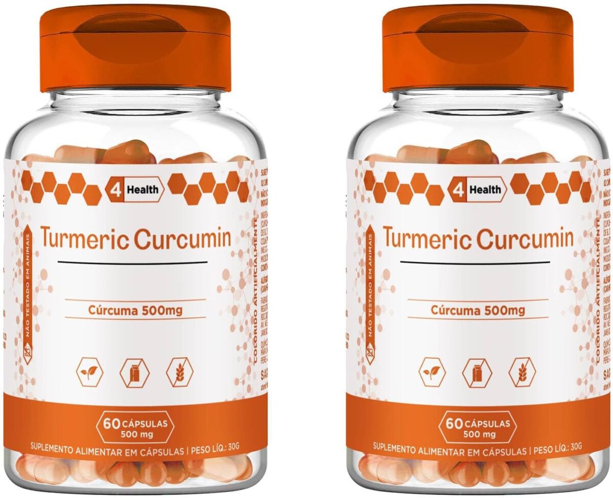 Curcuma Turmeric 500mg 60 capsulas – 4 Well being – Equipment 2 POTES