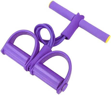 Elástico De Tensão Para Exercícios Academia Ginástica Yoga Roxo Exercicio Pedal Multifuncional