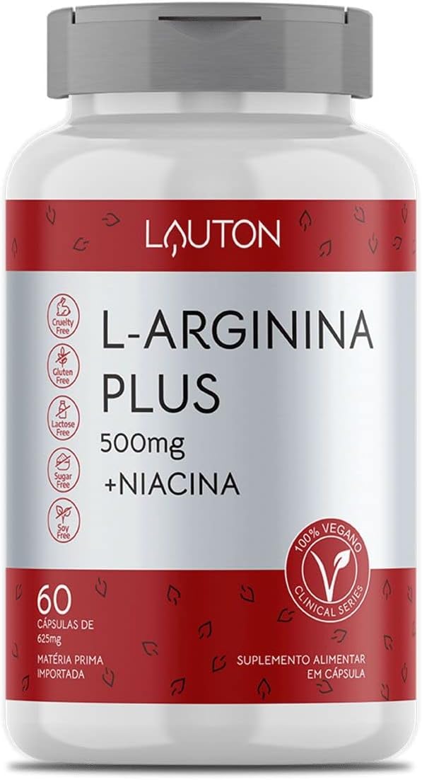 Lauton Diet L-Arginina Plus – 60 Cápsulas –