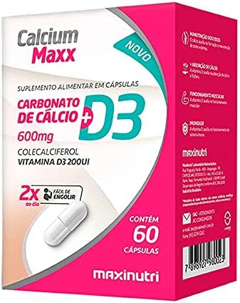 Maxinutri Calcium Maxx - Calcio + D3 600Mg (60 Caps)