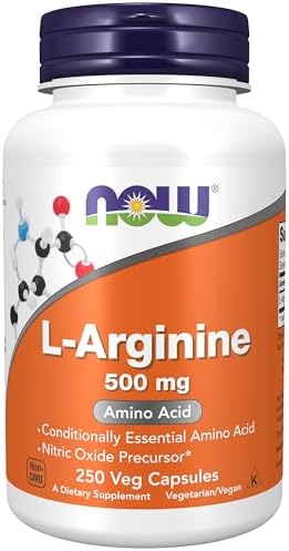 NOW Meals – L-Arginina 500 mg. – 250 Cápsulas vegetarianas