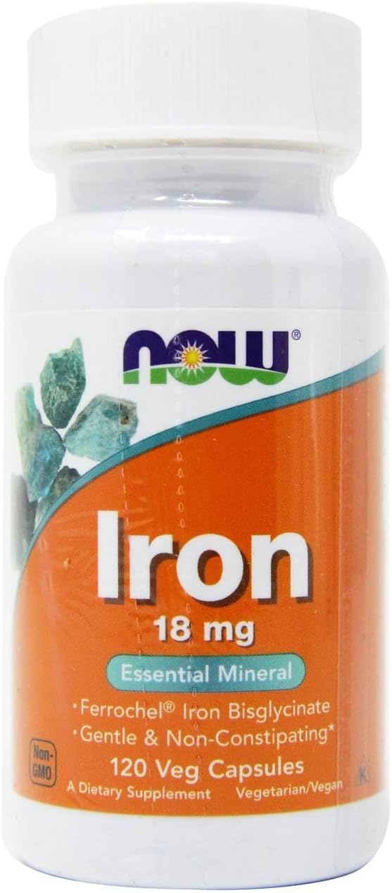 Now Meals, FERRO 18MG FERROCHEL(R) 120 VCAPS
