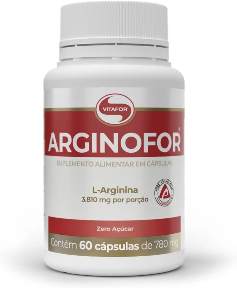 Arginofor L Arginina Vitafor 60 Cápsulas