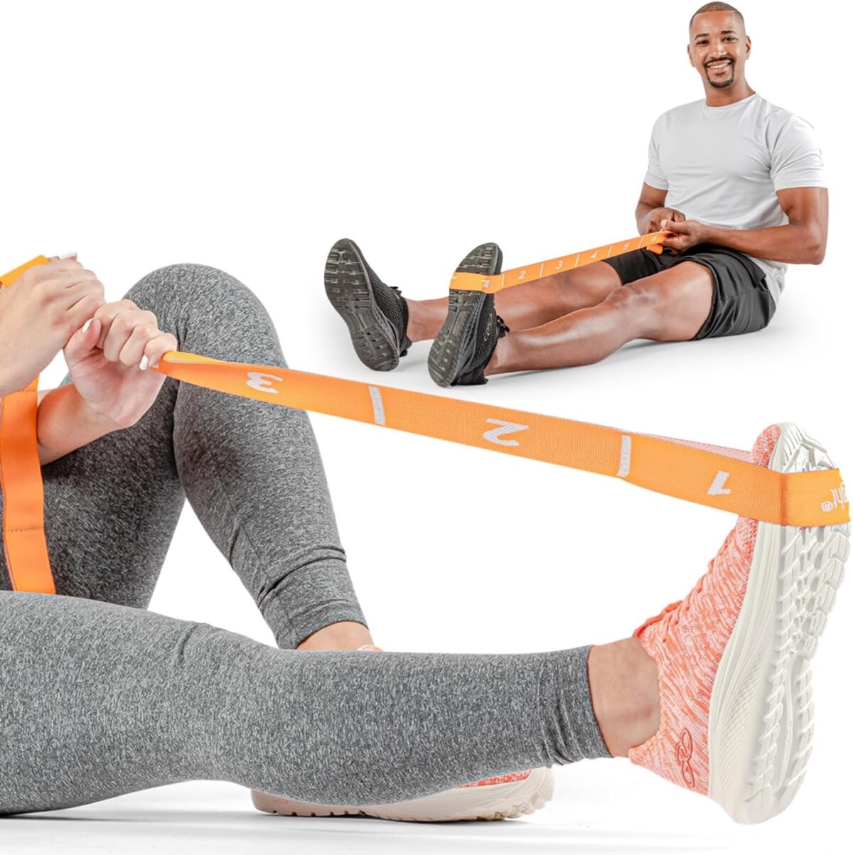 Faixa Elástica Alongamento Fisioterapia Academia Treino Exercício Pilates Yoga Exercícios Fita Níveis Hidrolight Musculação Prevenção Tratamento Recuperação Health Funcional Premium JCanovaStore