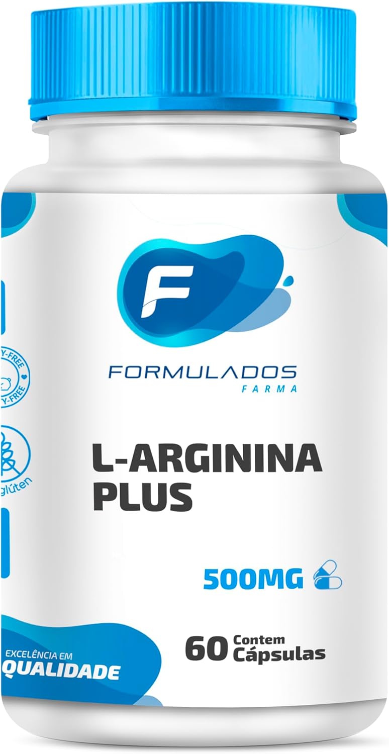 L-Arginina Plus 500mg 60 Cápsulas