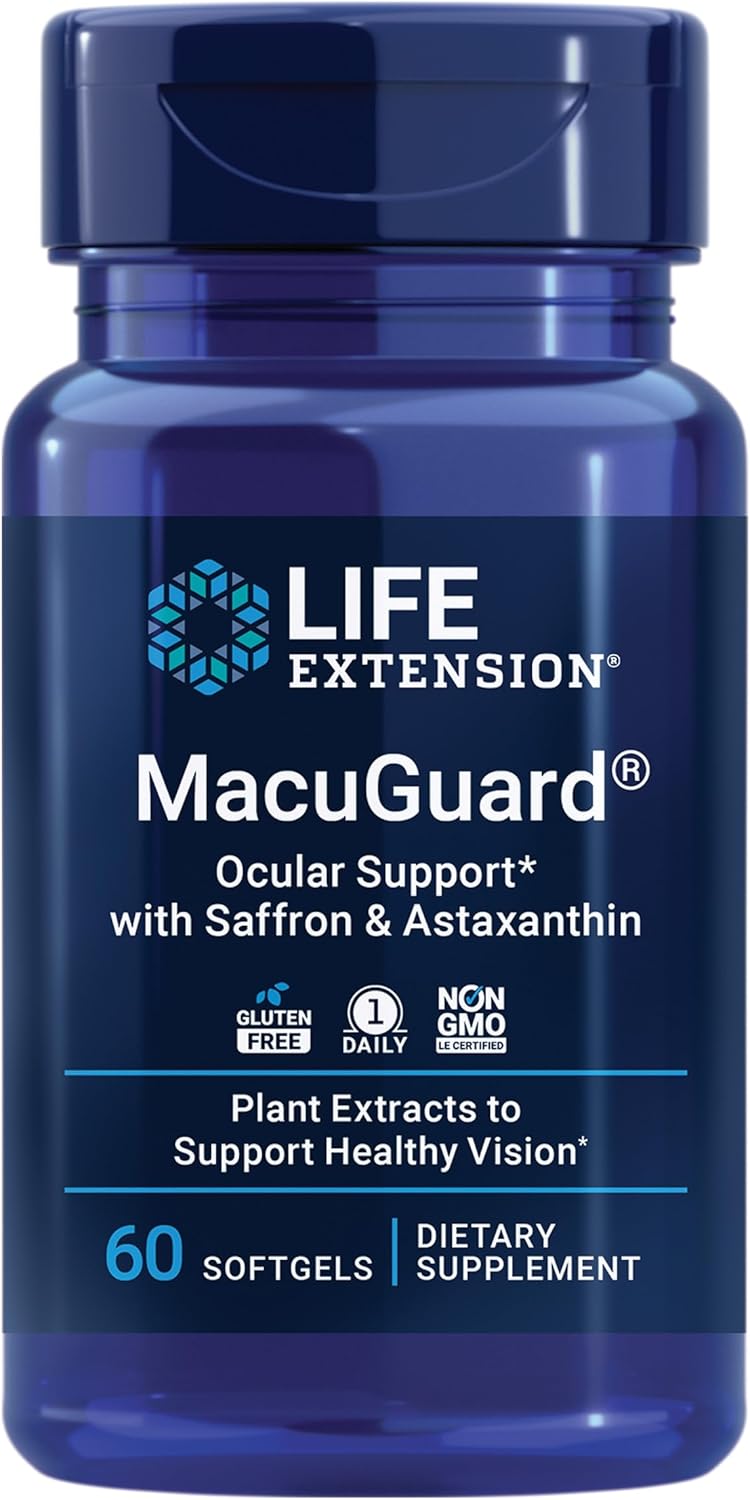 Macuguard Ocular Help + Saffron & Astaxanthin 60caps Life