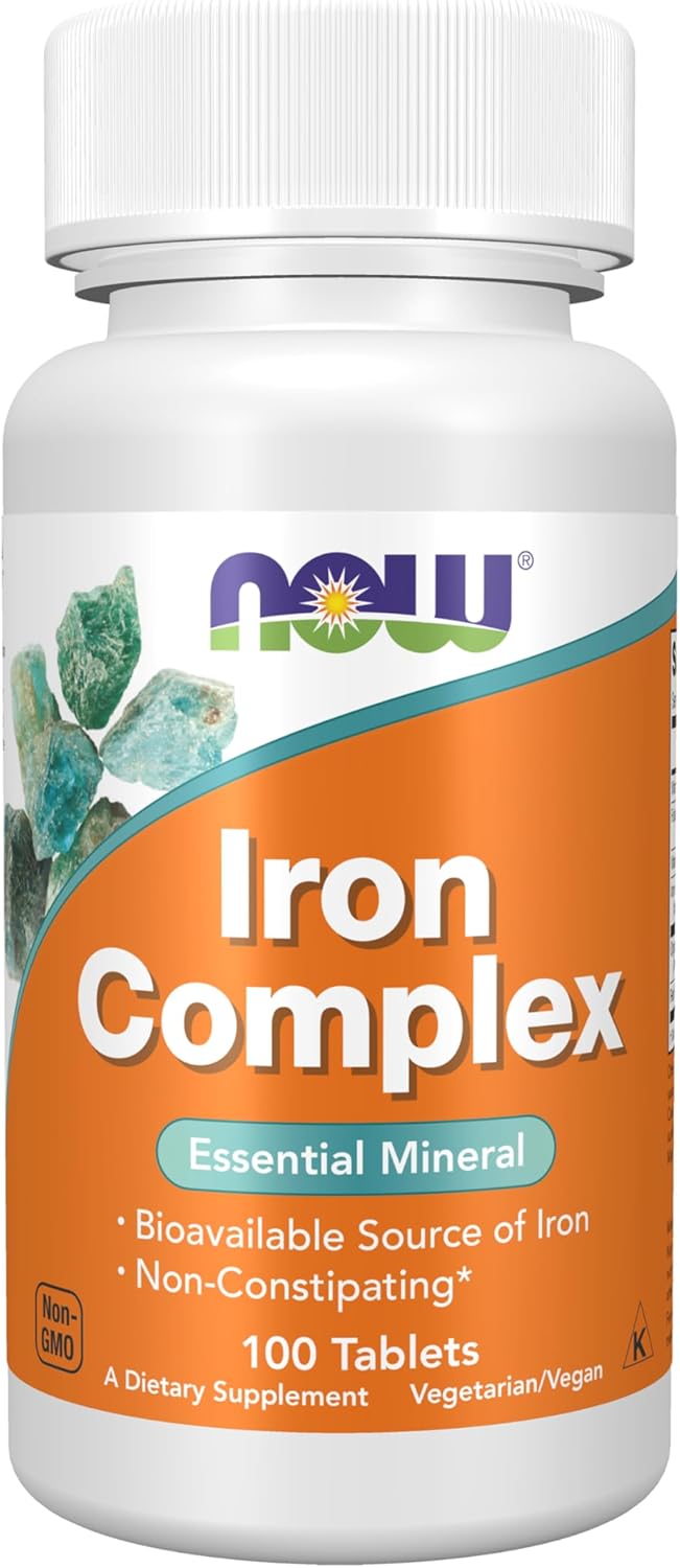 NOW Meals – Complexo de Ferro – 100 comprimidos