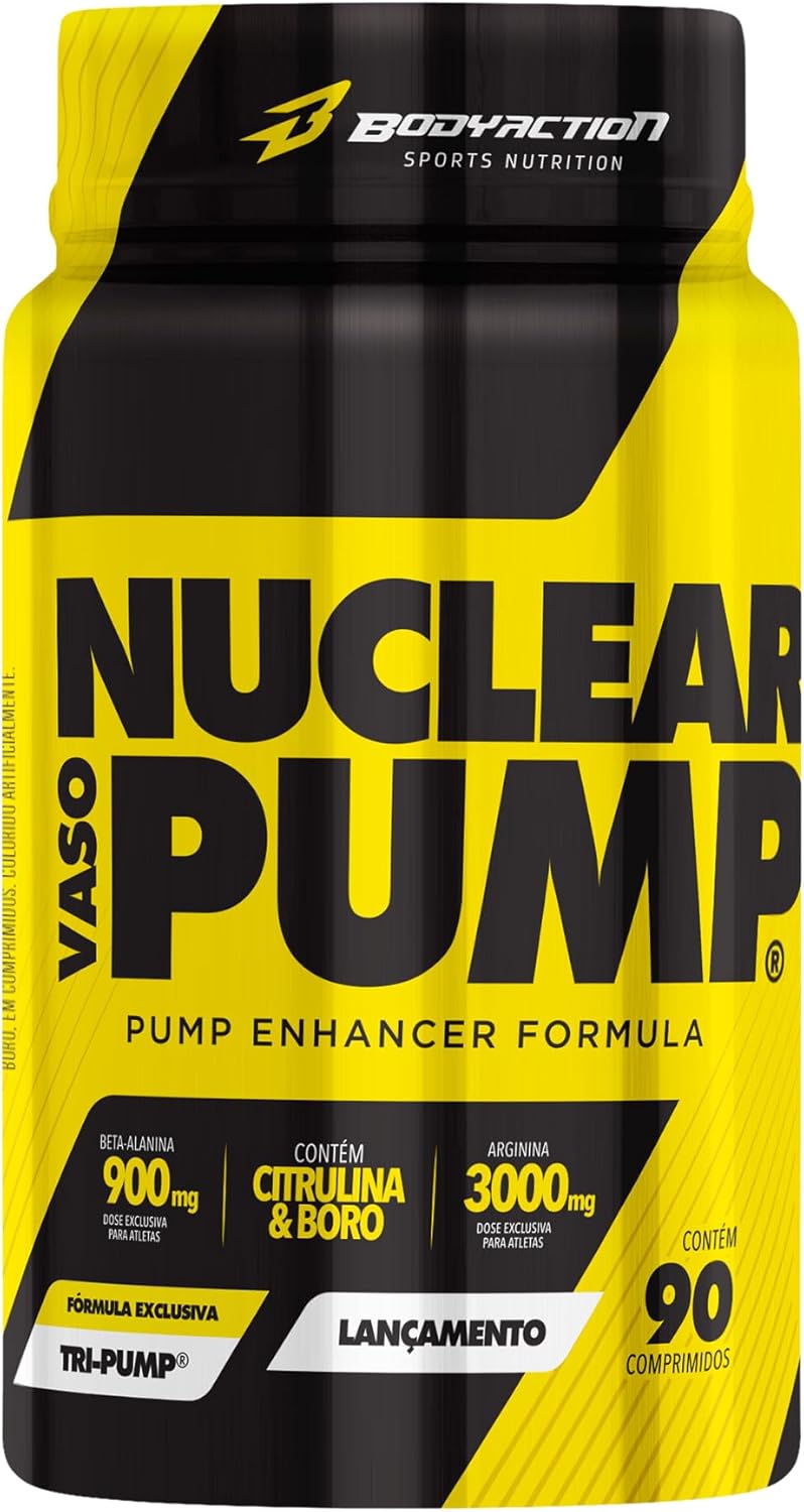 Arginina Beta Alanina Nuclear Vaso Pump 90 Comprimidos Bodyaction