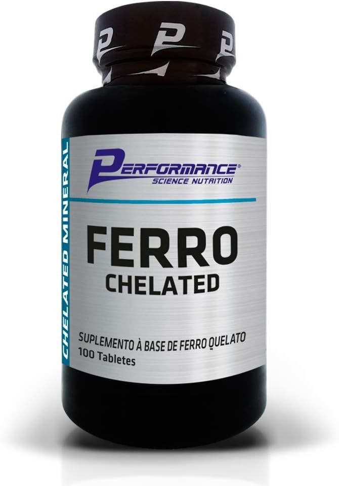 Ferro Quelato 34 mg Performance Nutrition 100 Tabletes
