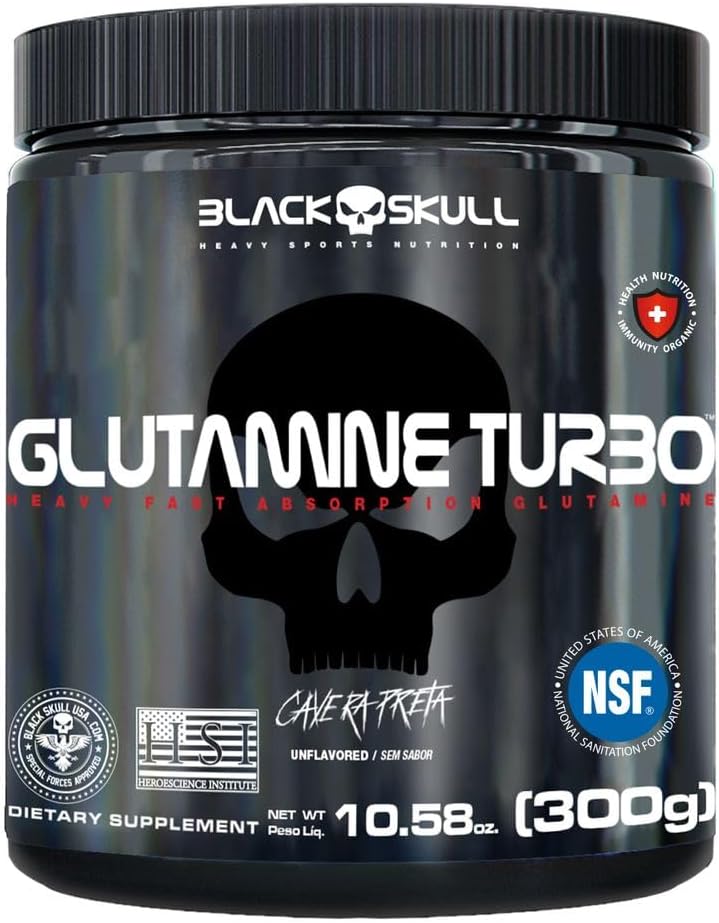 Glutamine Turbo 300G, Black Skull