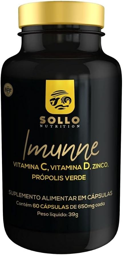 Imunne (Própolis Verde, Vitamina C, Vitamina D e Zinco) – 60 Cápsulas
