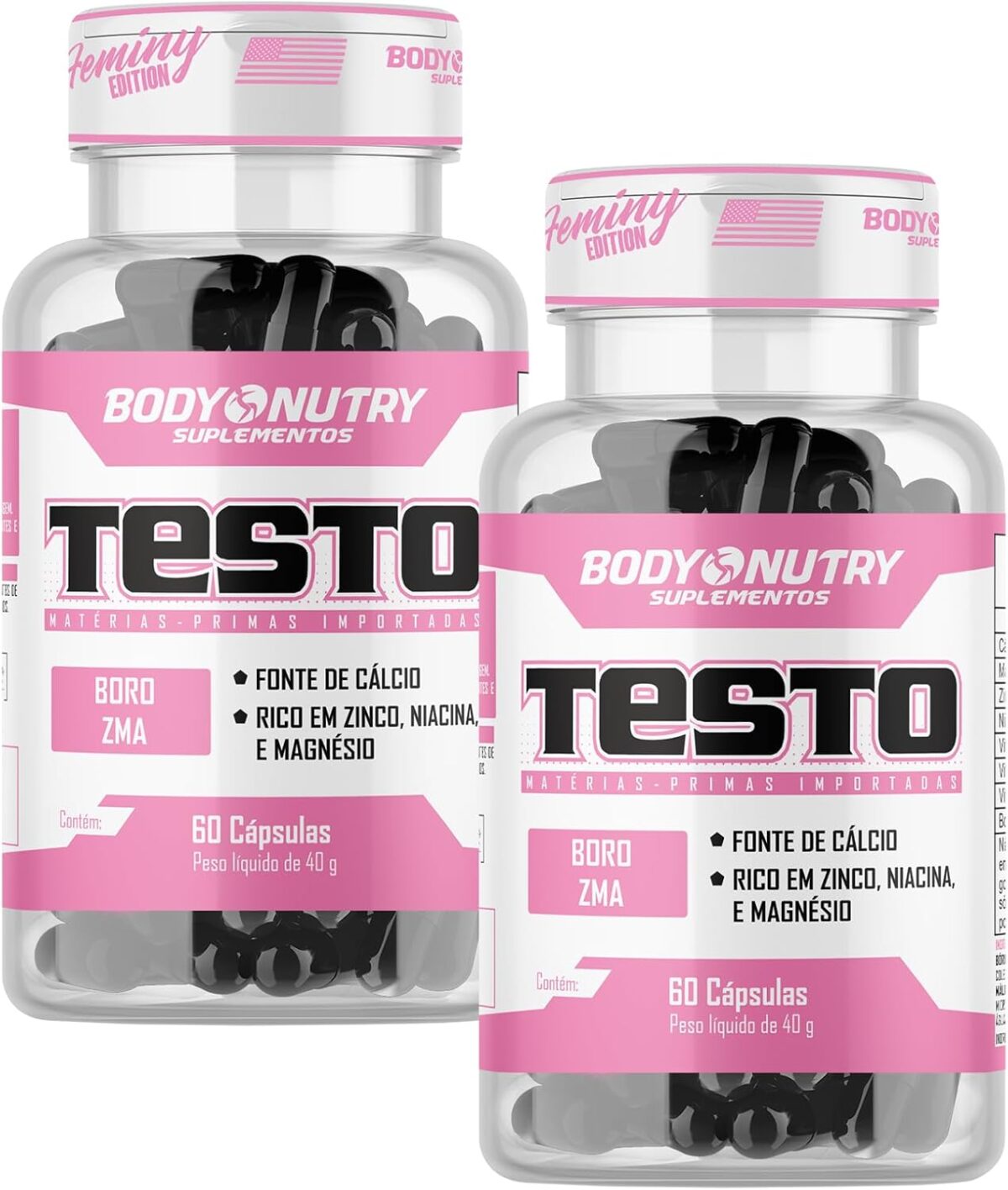 Kit 2x Vitaminas e Minerais Feminino 60 capsulas vitaminas e minerais com boro