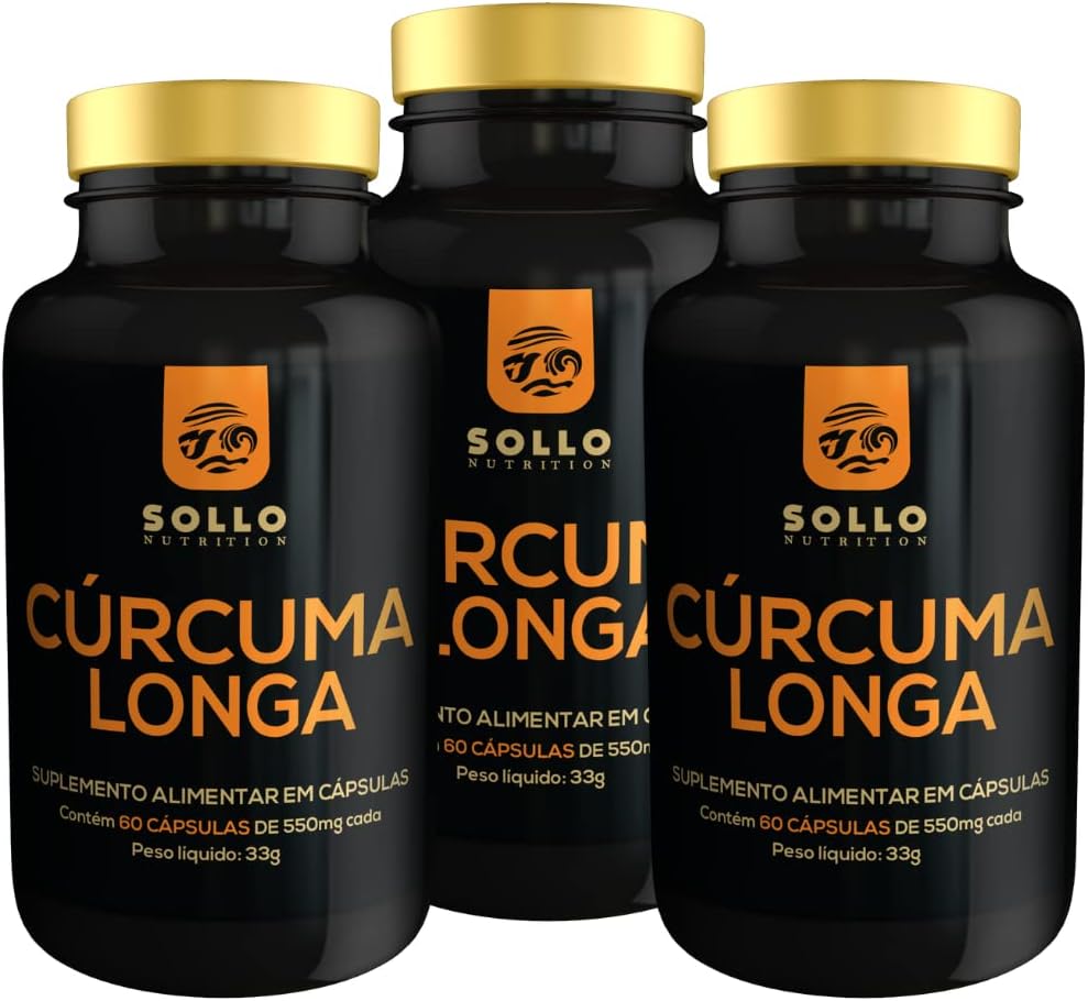 Package 3x Cúrcuma (Açafrão puro) – 60 Cápsulas