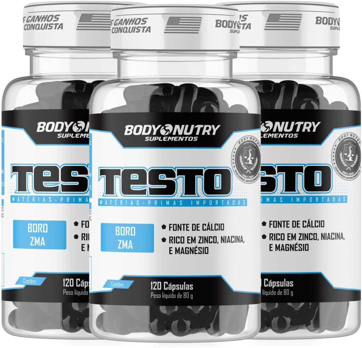 Kit 3x Vitaminas e Minerais 120 capsulas com Boro