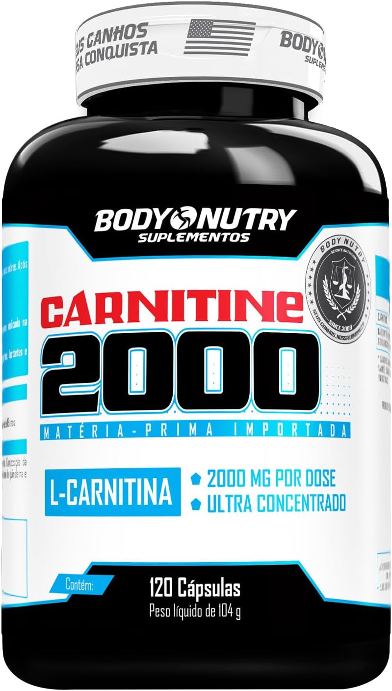 L Carnitina 2000 mg Pura 120 capsulas Sem Sabor Extremely Concentrado