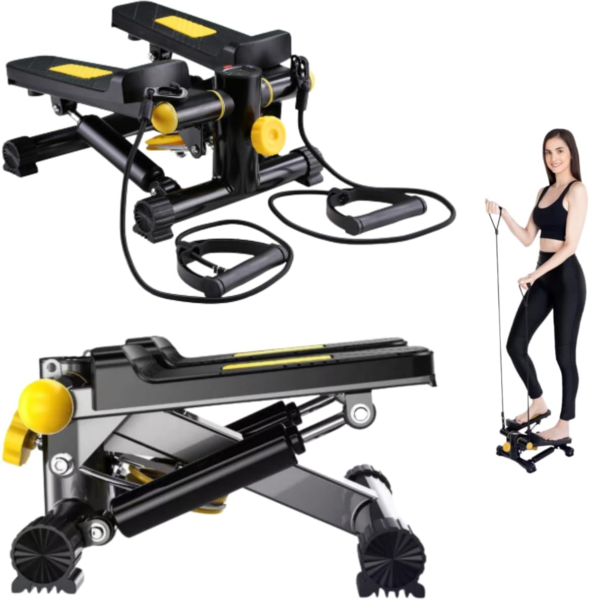 Mini Stepper Simulador De Caminhada Compacto Queima Calorias E Tonifica Pernas E Glúteos Com Visor Digital