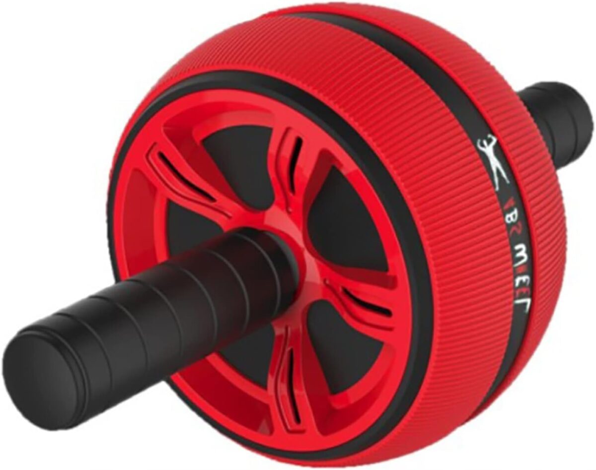 Rodas de treinamento grandes silenciosas TPR Belly Wheel Curler Coach Health Gear Gymnasium Indoor Residence Exercício Physique Constructing ABS Curler Health Ab Curler para homens