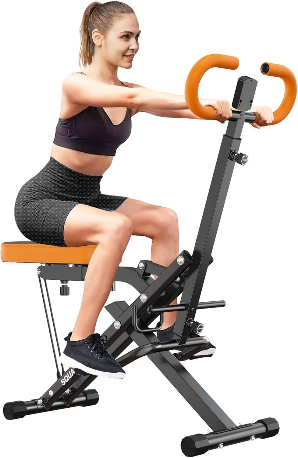 SogesPower Treinador de agachamento para treino de glúteos, equipamento de agachamento para ginástica em casa, treinador de glúteos, máquina de pernas, treino em casa