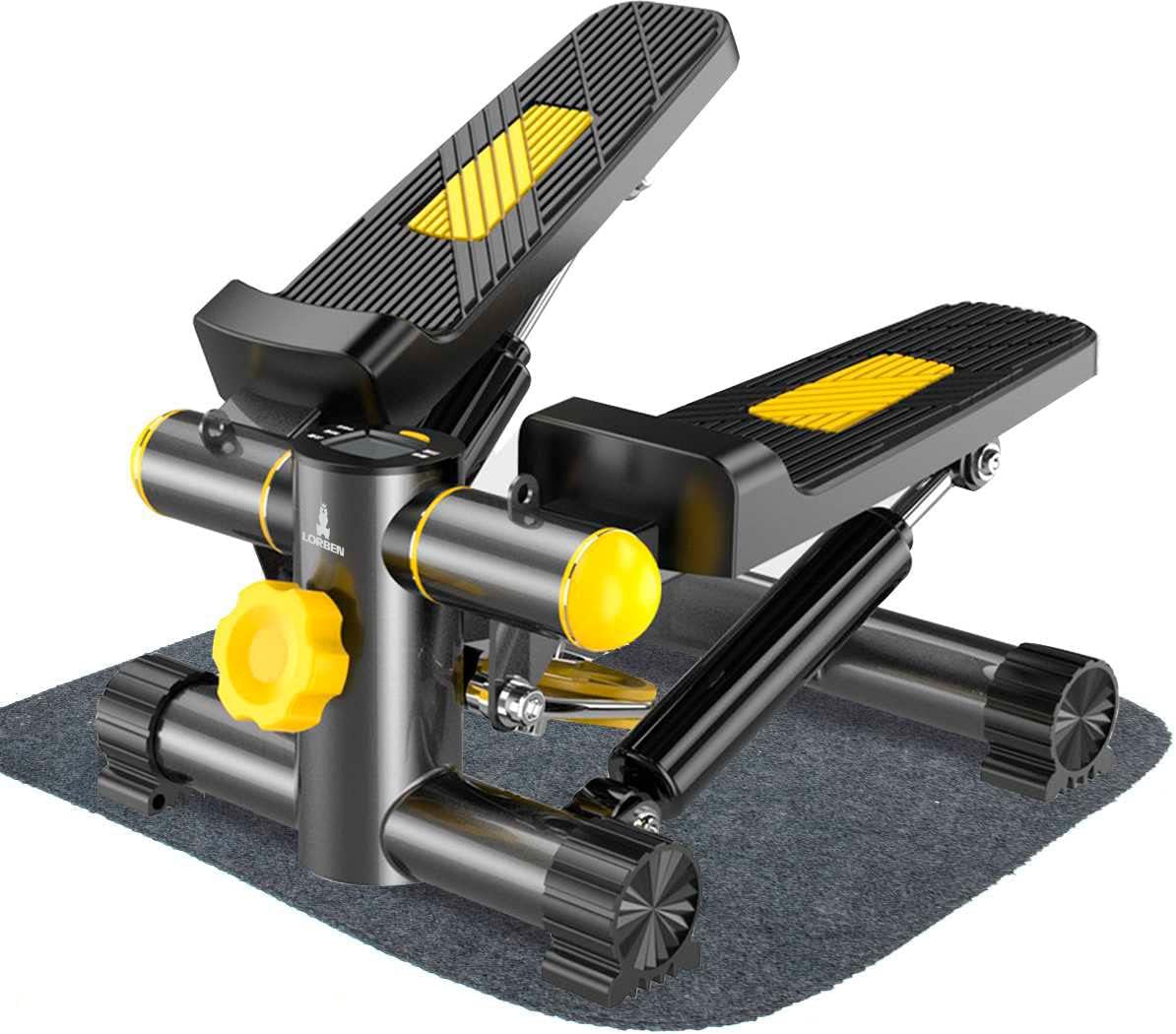 Mini Stepper Simulador de Caminhada com Monitor LCD Exercícios Pernas Glúteos GT6178-B