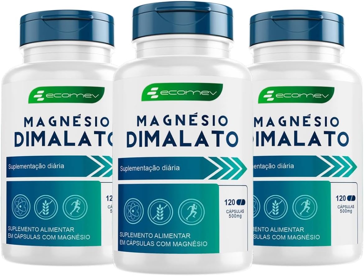 3Un Magnesio Dimalato Puro 500Mg 360 Cápsulas – Ecomev