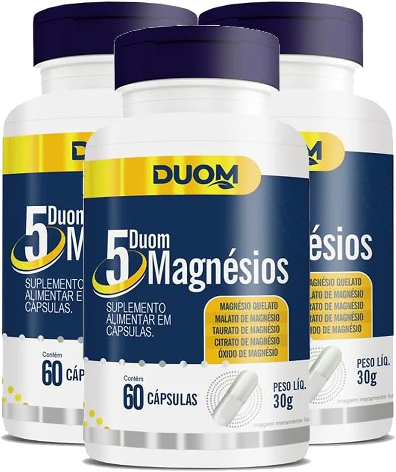 5 Magnésios 60 cps Duom | Equipment 3 Frascos