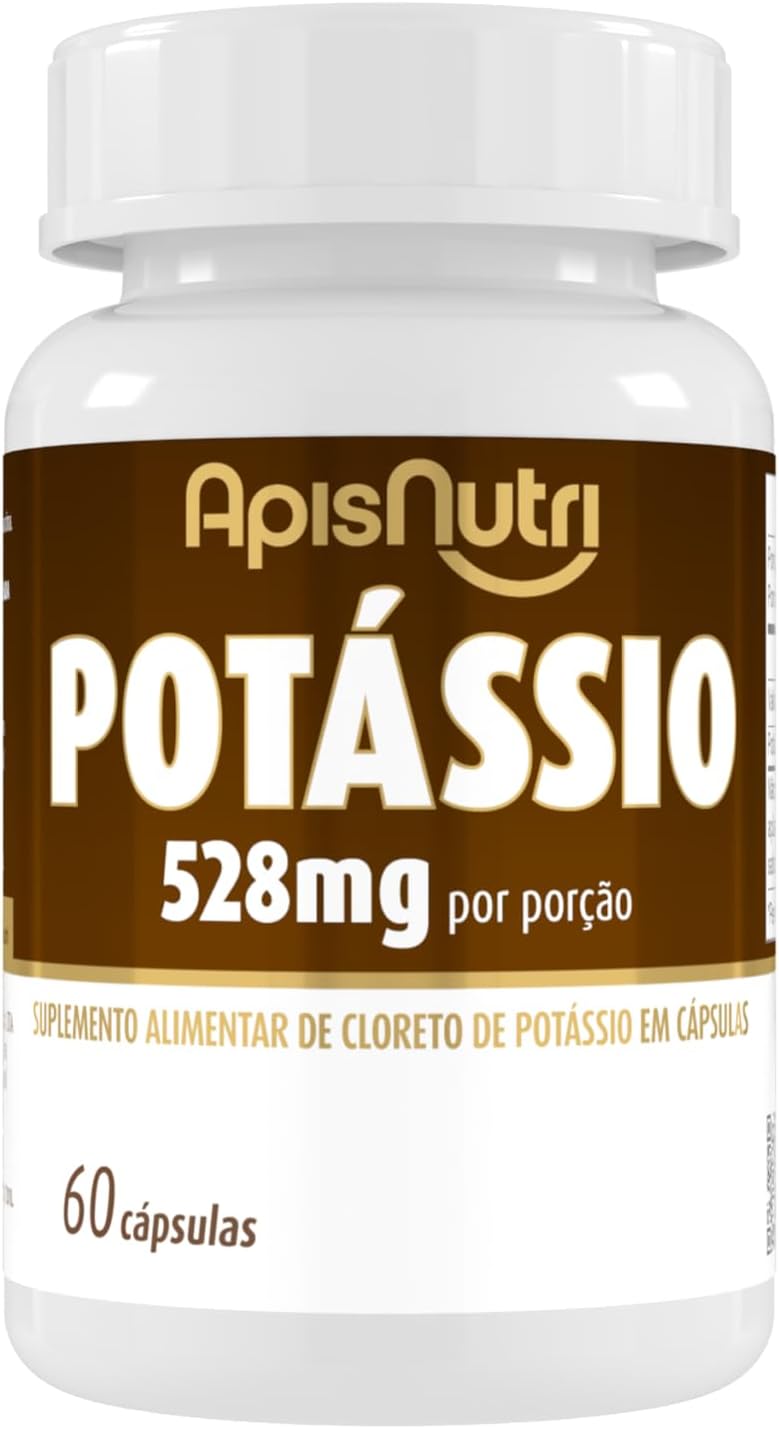 Apisnutri Suplemento Mineral De Potássio 60 Caps
