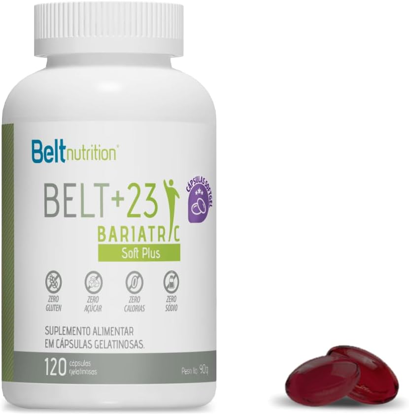 Belt + 23 Bariatric SOFT Plus 120 Capsulas - Multivitamínico para Bariátricos