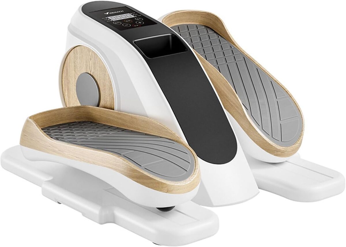 Bicicleta exercitadora com pedal Casa sob a mesa elíptica, máquina de passo elétrico, exercitador de pedal, exercitador portátil de pedal de pé e perna, equipamento de treinamento de exercícios de rea