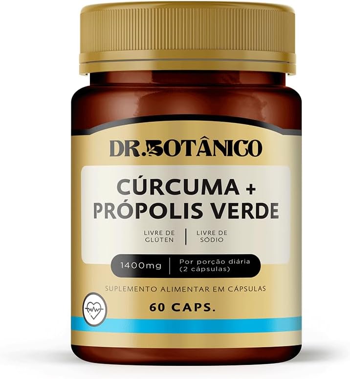 CURCUMA + PROPOLIS VERDE 1.400MG 60 CAPSULAS DR. BOTANICO