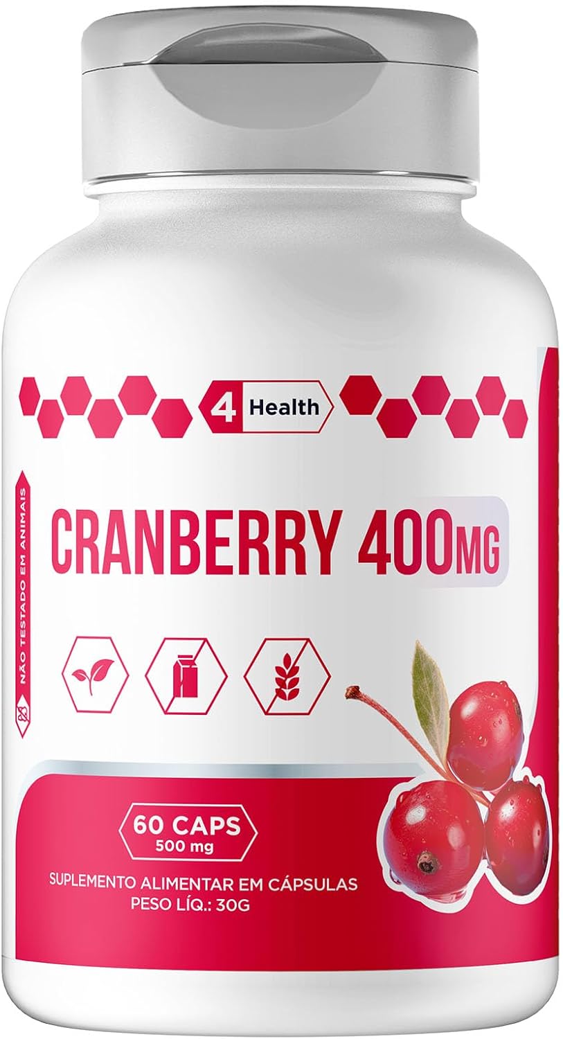 Cranberry 400mg 60 Cápsulas – Tecnologia Americana – Saúde – 4 Well being