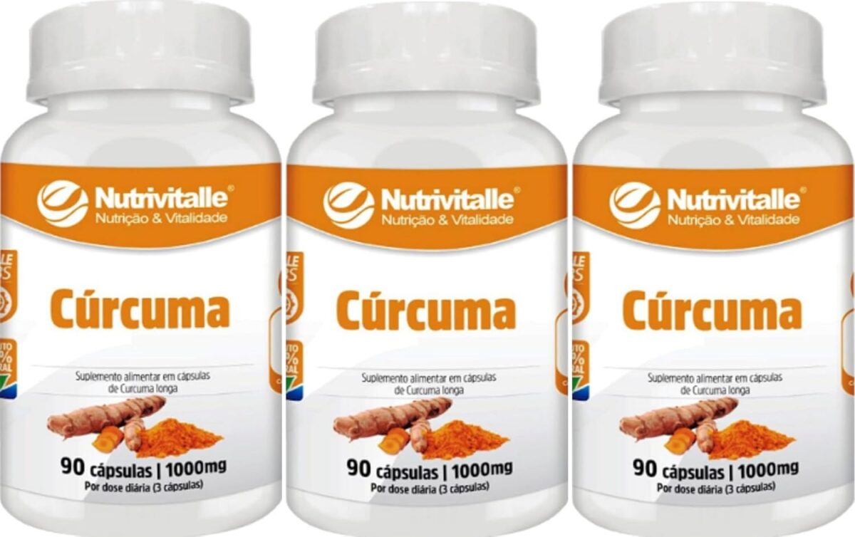 Curcuma Nutrivitalle 90 Cápsulas Equipment 3 Unidades
