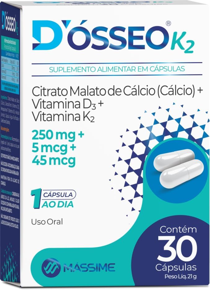 D’Ósseo K2 600mg – 30 Cáps. – Massime