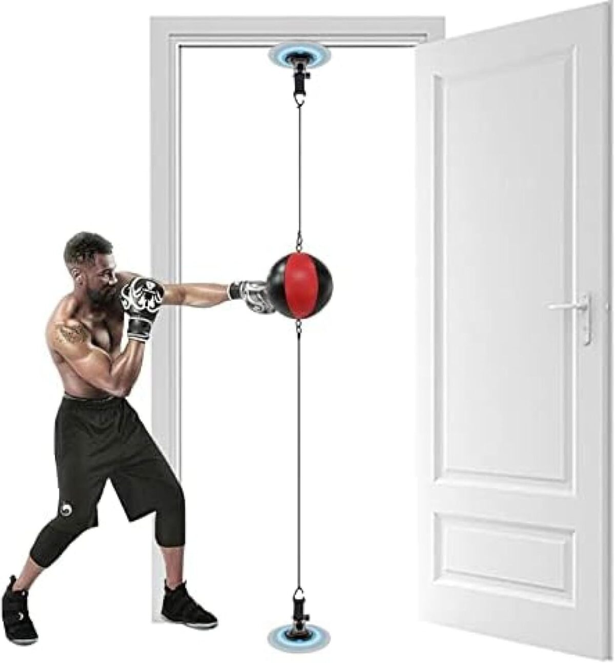 Double Finish Bag Pace Boxing Ball, Hanging Punching Reflex Ball Leather-based, Moveable Grownup Boxing Tools For Residence Health club MMA,Remarkable88