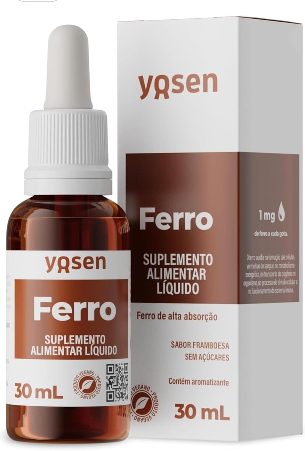 Ferro de Alta Absorção Ydrosolv Yosen 30 mL
