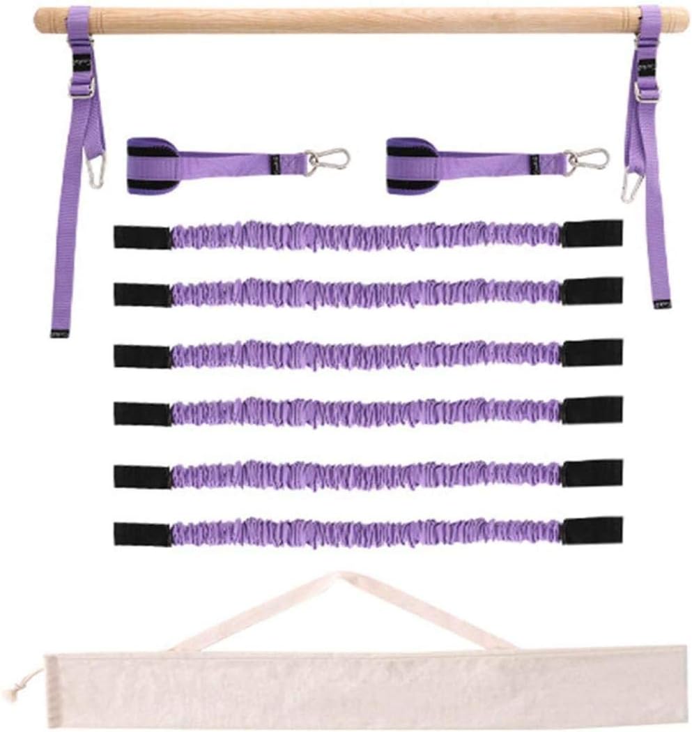 JWCN Package portátil de pilates, package de barra de pilates, com alça de pé e corda de resistência para casa, academia, musculação, treino, atualizações
