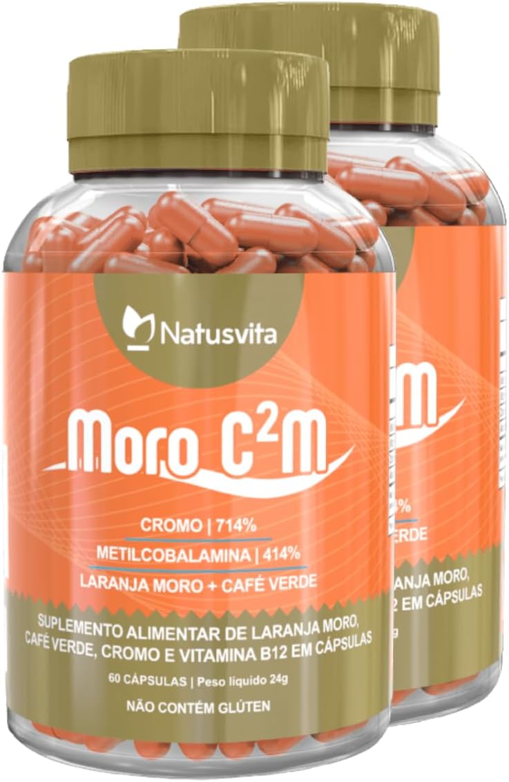 Package 2 und Laranja Moro + Ácido Clorogênico do Café Verde + Picolinato de Cromo + MetilCobalamina. Cápsulas