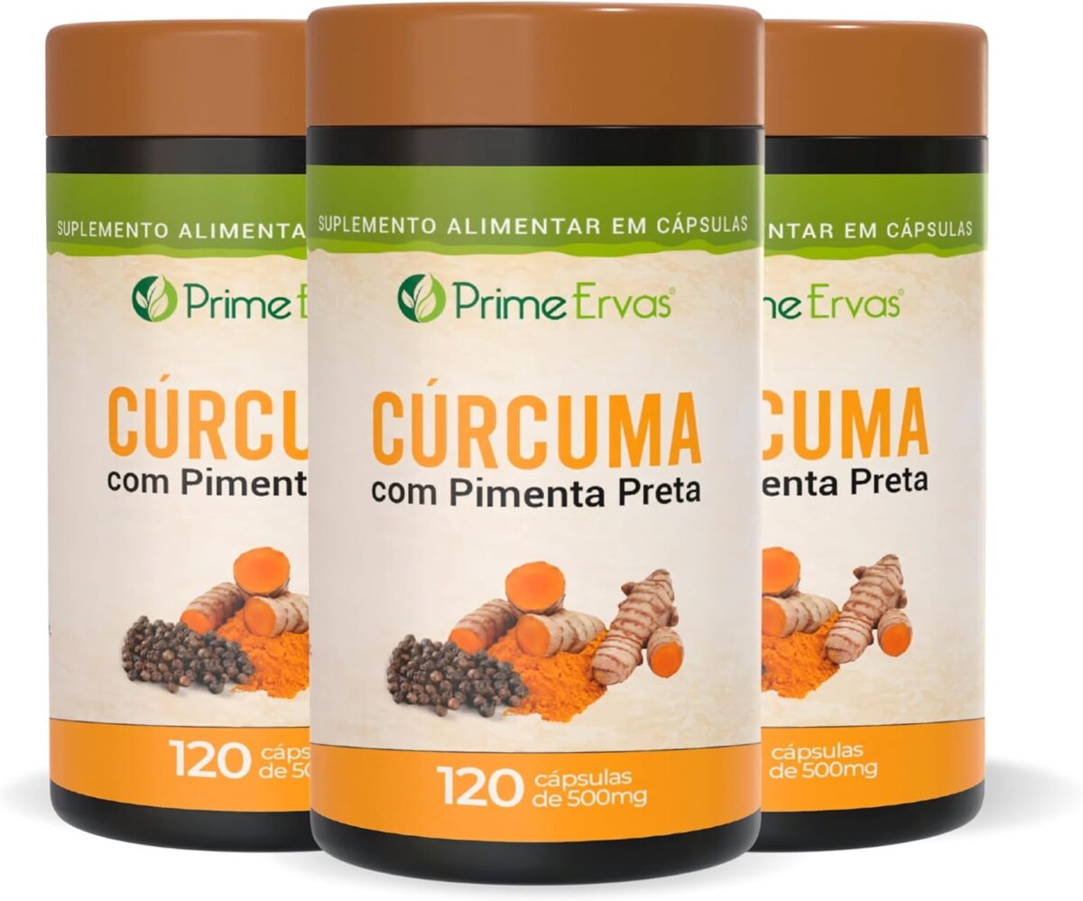 Package 3x Cúrcuma com Pimenta 120 Cápsulas