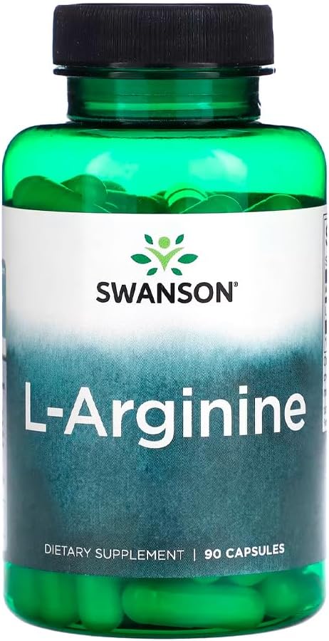 L-Arginina 850mg Swanson Força Máxima 90 Caps Importado