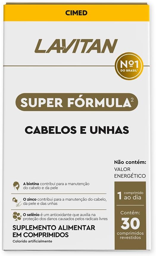 LAVITAN Tremendous Fórmula Vitamina Cabelos Unhas 30 comprimidos