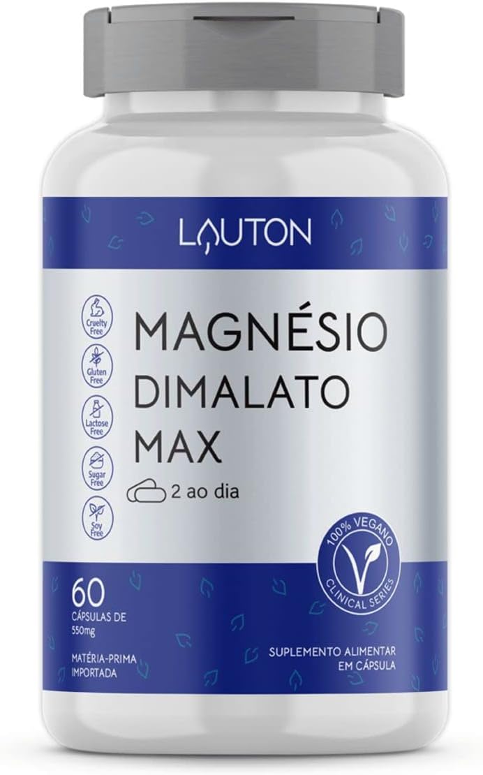 Lauton Diet Magnésio Dimalato Max 260Mg (Medical Sequence) 60 Cápsulas