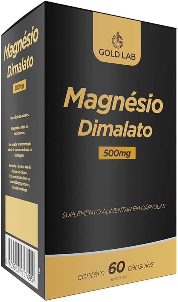 Magnésio Dimalato – 60 Cápsulas – Gold Lab, Goldlab