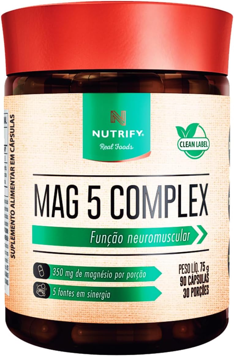 Magnésio Mag 5 Complex Nutrify 90 Cápsulas