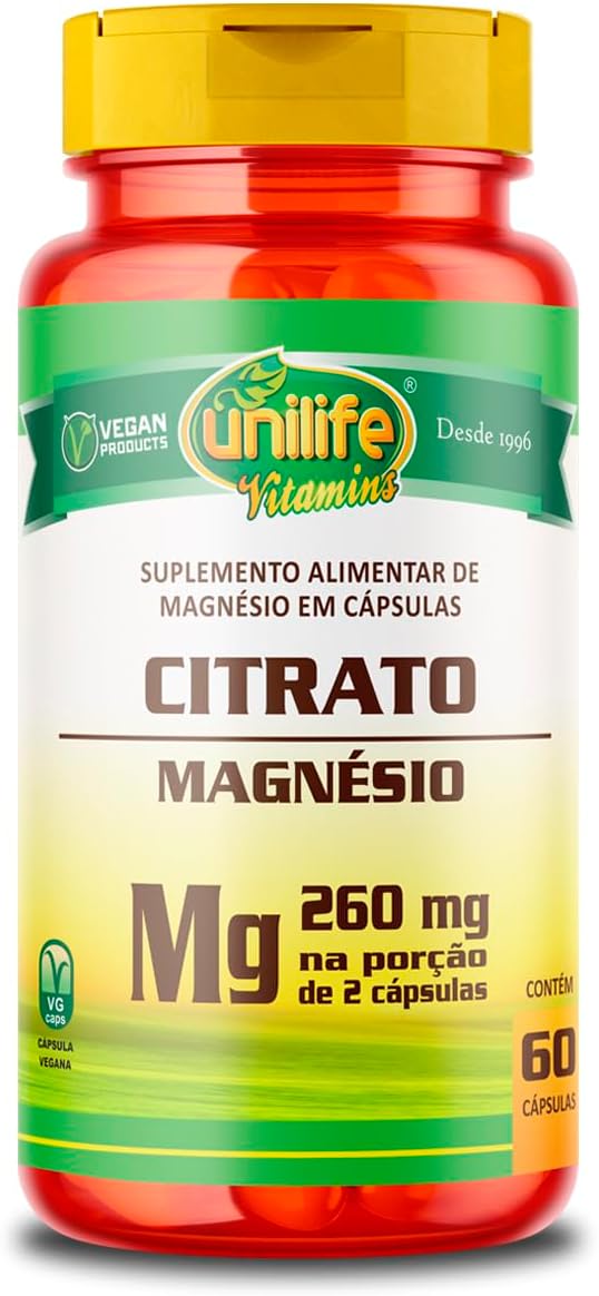 Magnésio citrato Unilife 60 cápsulas