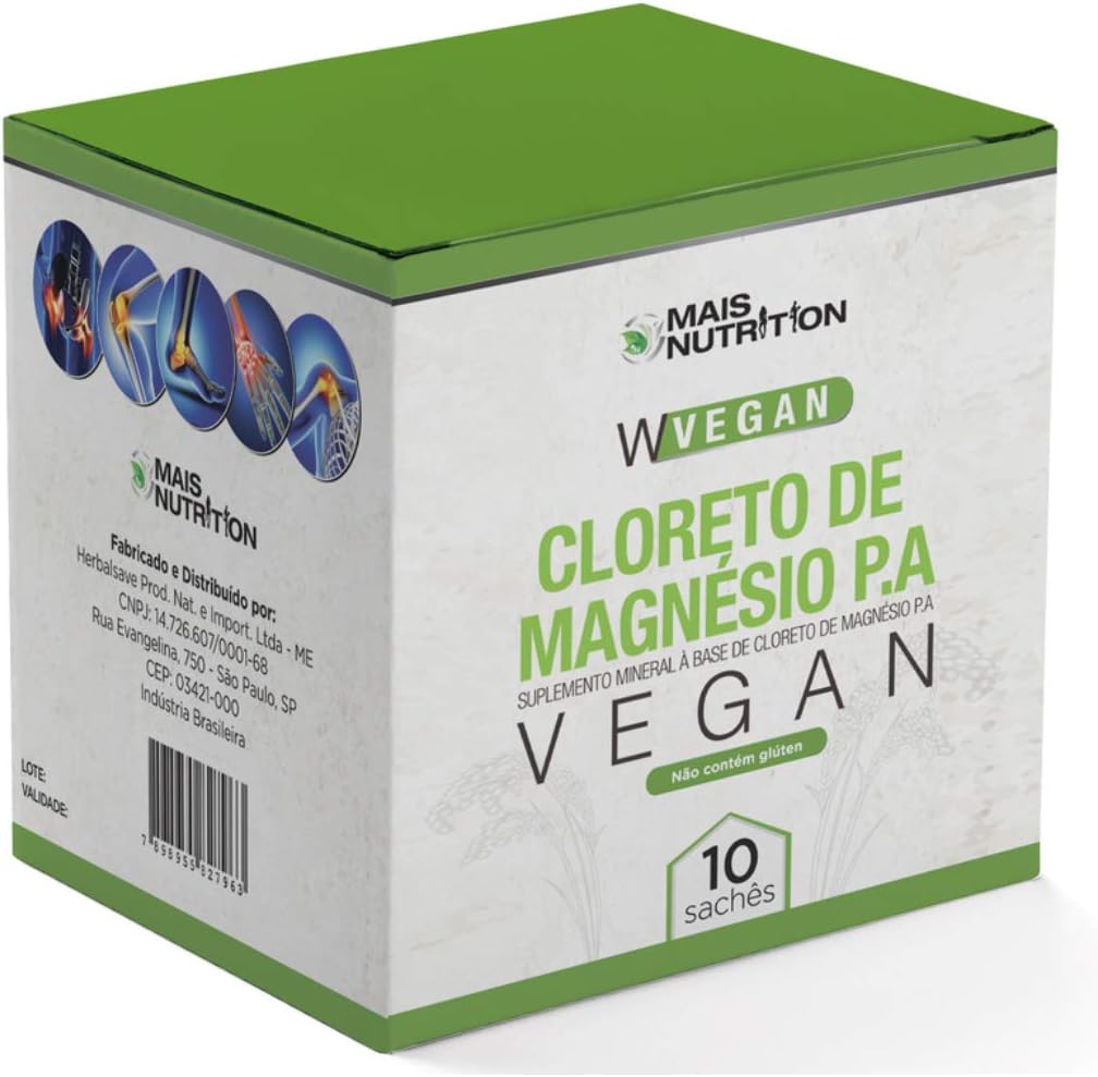 Mais Diet Cloreto de Magnesio – Caixa com 10 saches, 33g cada