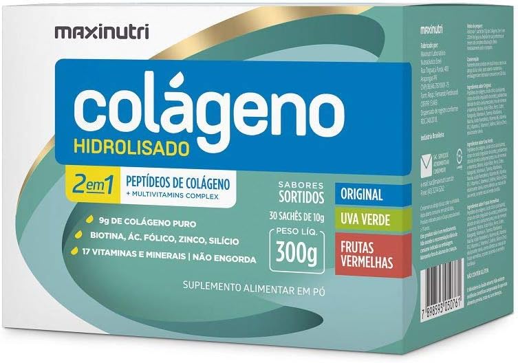 Maxinutri Colágeno Hidrolisado 2Em1 Sachê – Unique 30 X 10G
