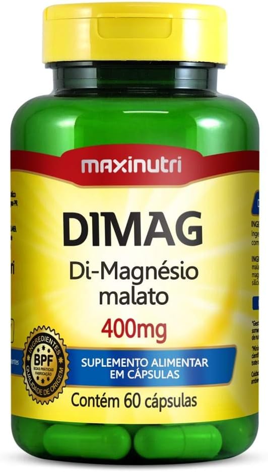 Maxinutri Dimag - Dimalato De Magnésio 400Mg - 60 Cáps.
