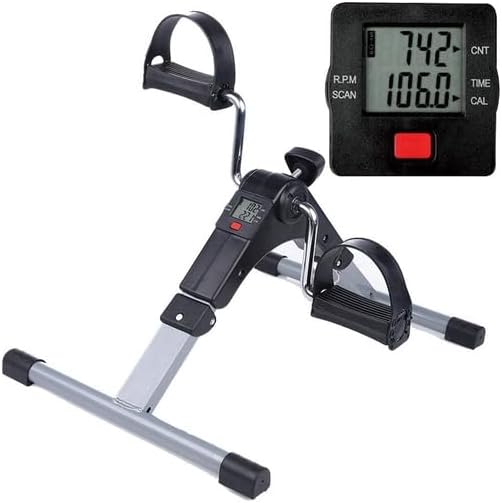 Mini Pedal Cicloergometro Fisioterapia Portatil Digital Professional Mini Bicicleta Portátil Cicloergômetro Exercício Sentado para Fisioterapia Digital Dobrável
