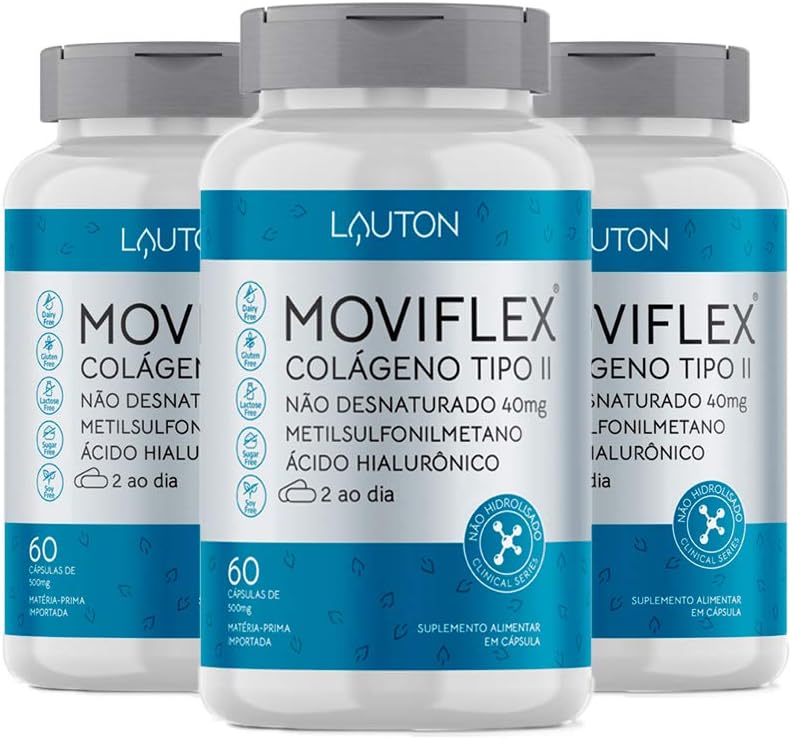 Moviflex Colágeno Tipo II – 3 unidades de 60 Cápsulas – Lauton