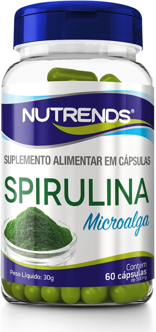 Nutrends – Spirulina VEGAN 500mg, 60 cápsulas