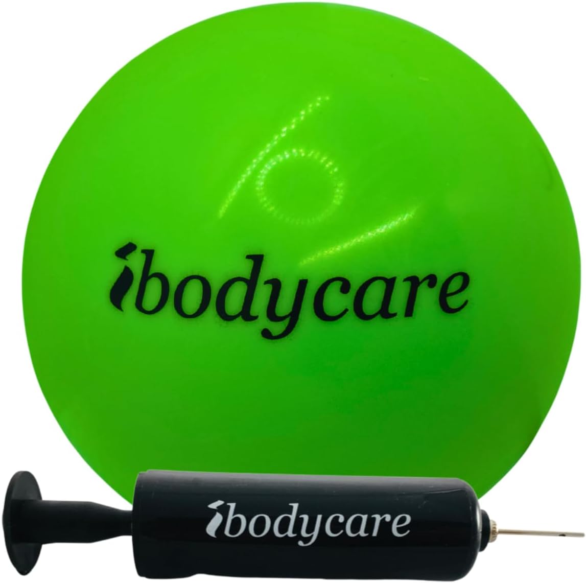 Pilates – Mini bola acessório de 10 cm para aeropilates, yoga, health, força, pilates reformer ou tapete Pilates (verde com bomba)